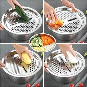 آبکش لگن رنده استیل درجه 1