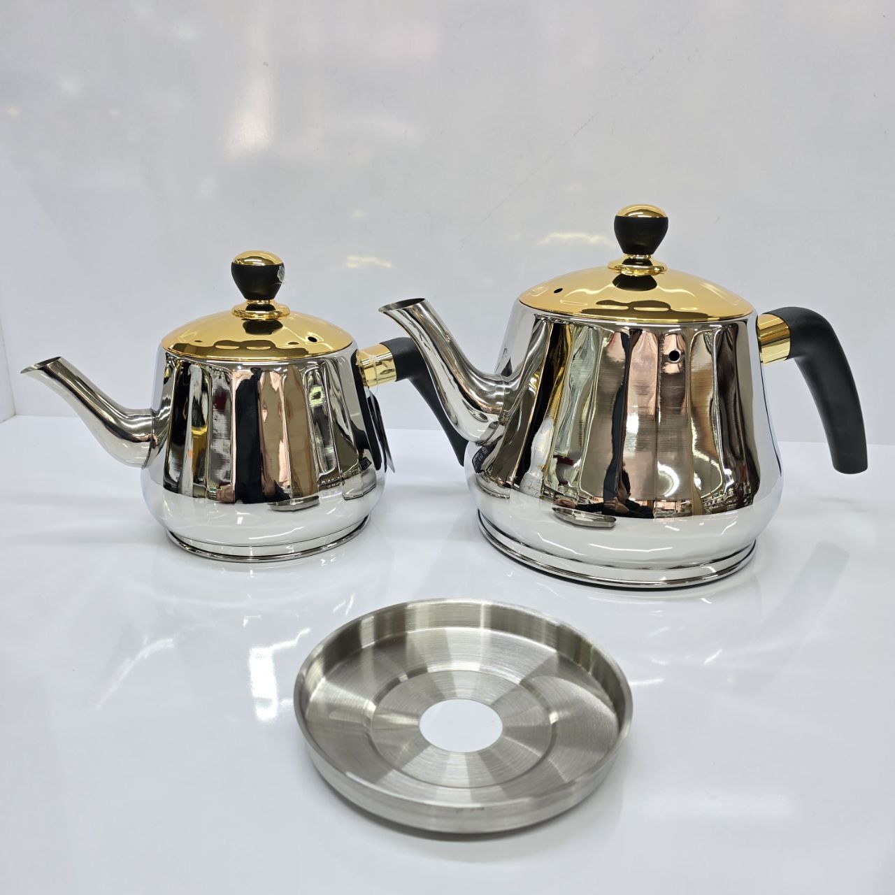 ست قوری و کتری استیل