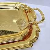 سینی استیل طلایی