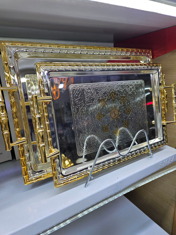 سینی دوعددی استیل
